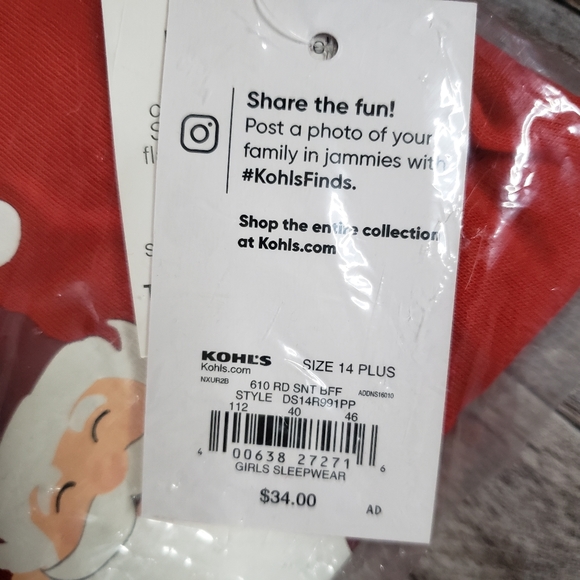 NWT Jammies For Your Families Pajama Set. Santa Coming Soon! - Picture 5 of 6
